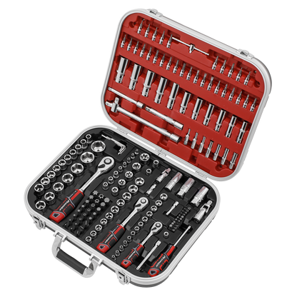 Premier Socket Set 1/4", 3/8" & 1/2"Sq Drive 172pc