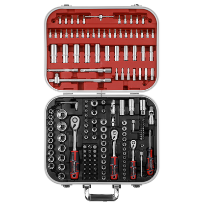Premier Socket Set 1/4", 3/8" & 1/2"Sq Drive 172pc