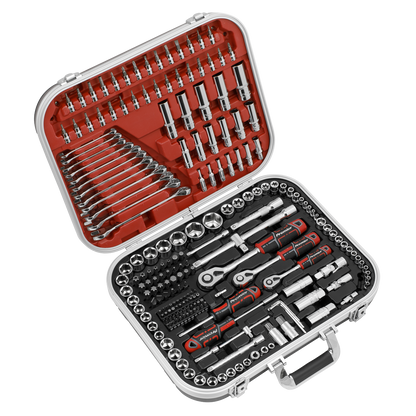 Premier Socket Set 1/4", 3/8" & 1/2"Sq Drive 216pc