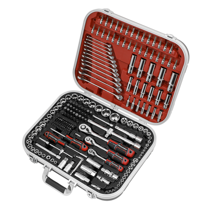 Premier Socket Set 1/4", 3/8" & 1/2"Sq Drive 216pc