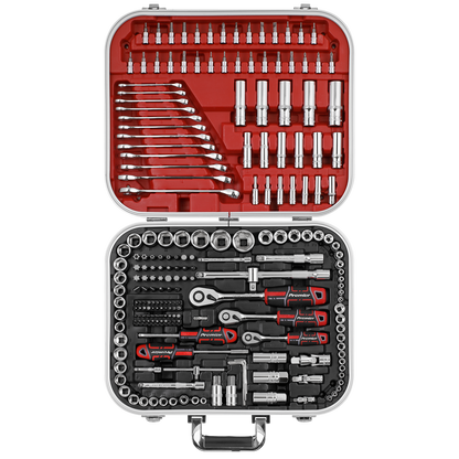 Premier Socket Set 1/4", 3/8" & 1/2"Sq Drive 216pc