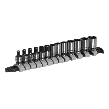 Premier Black Socket Set 1/4"Sq Drive 13pc