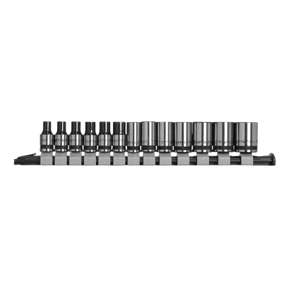 Premier Black Socket Set 1/4"Sq Drive 13pc