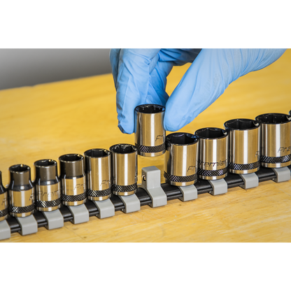 Premier Black Socket Set 3/8"Sq Drive 12pc