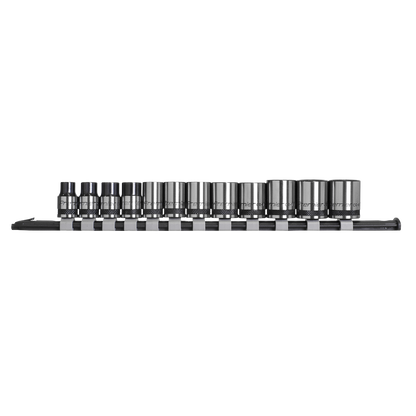 Premier Black Socket Set 3/8"Sq Drive 12pc