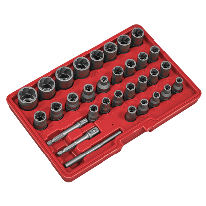 Slim Design Bolt & Nut Extractor Set 32pc