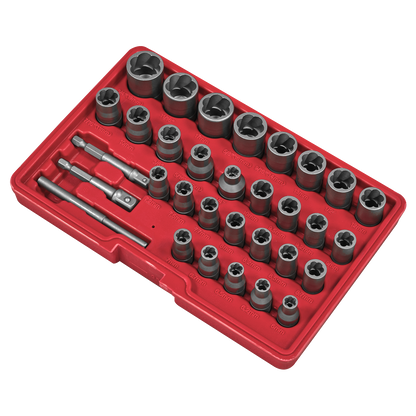 Slim Design Bolt & Nut Extractor Set 32pc