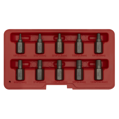 Multi-Spline Screw Extractor Set 10pc