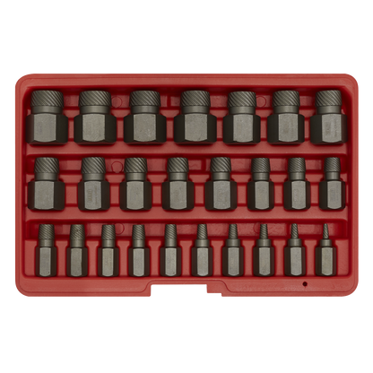 Multi-Spline Screw Extractor Set 25pc