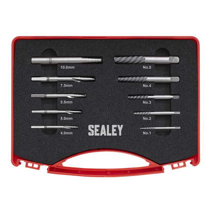 Step Drill Screw/Bolt Extractor Set 10pc