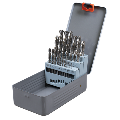Left-Hand Spiral Drill Bit Set 25pc