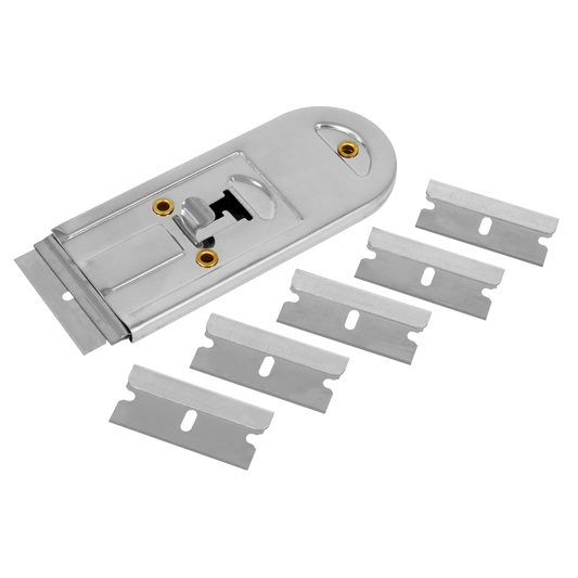 Retracting Razor Scraper with Blades