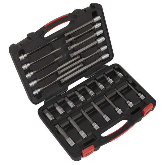 Premier Platinum Spline Socket Bit Set 3/8"Sq Drive 26pc