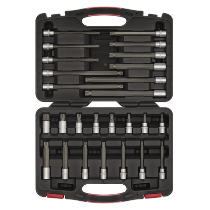 Premier Platinum Spline Socket Bit Set 3/8"Sq Drive 26pc
