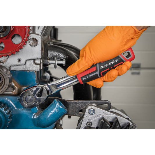 Premier Pear-Head Offset Ratchet Wrench with Flip Reverse