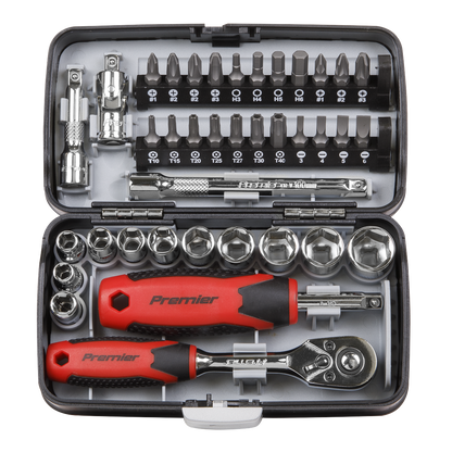Premier Socket & Bit Set 1/4"Sq Drive 38pc