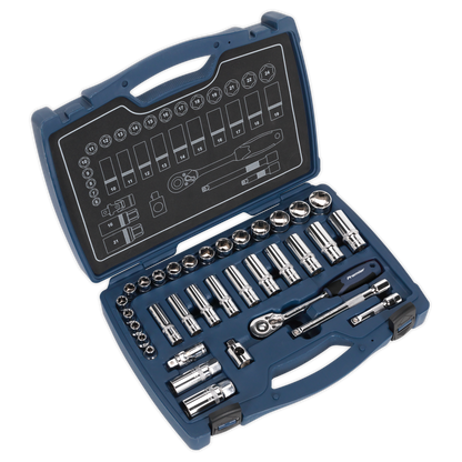 Premier Socket Set 3/8"Sq Drive 34pc