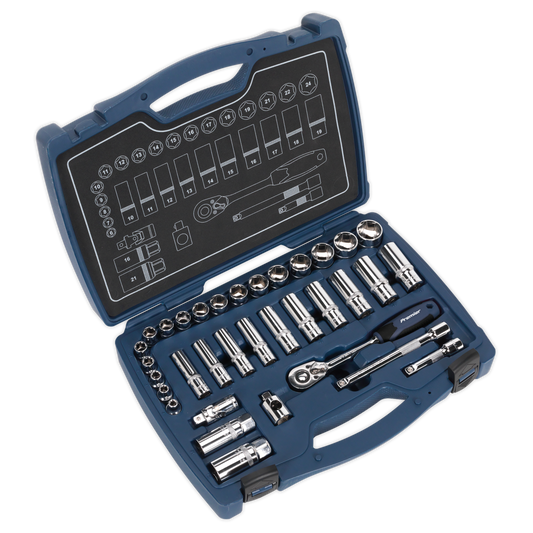 Premier Socket Set 3/8"Sq Drive 34pc