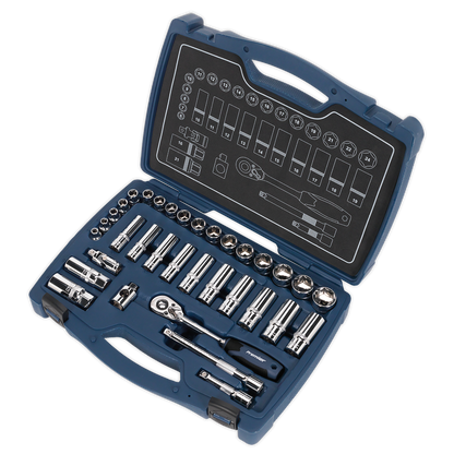 Premier Socket Set 3/8"Sq Drive 34pc