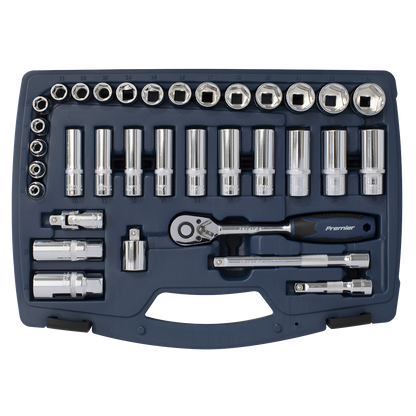 Premier Socket Set 3/8"Sq Drive 34pc