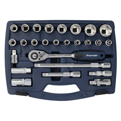 Premier Socket Set 1/2"Sq Drive 26pc