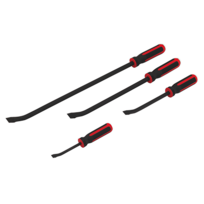 Premier Heavy-Duty Angled Pry Bar Set with Hammer Cap 4pc