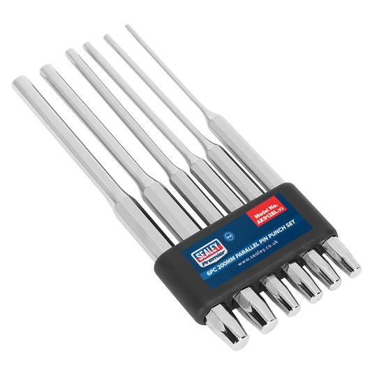 Premier Long Parallel Pin Punch Set 6pc