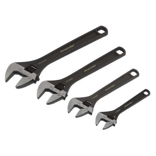 Premier Adjustable Wrench Set 4pc