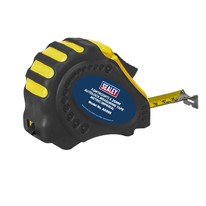 Metric/Imperial Auto Lock Tape Measure 7.5m(25ft) x 25mm