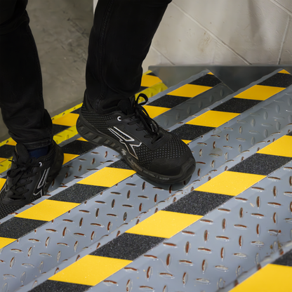 Self-Adhesive Anti-Slip Tape 50mm x 18m - Black & Yellow