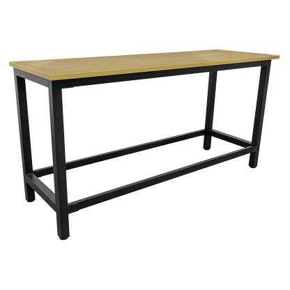 Heavy-Duty Steel Workbench with 25mm MDF Top 1.8m