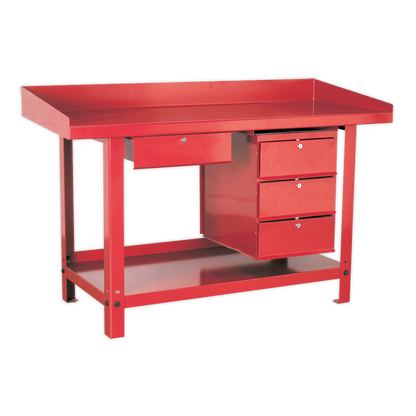 Steel Workbench with Drawer 1.5m