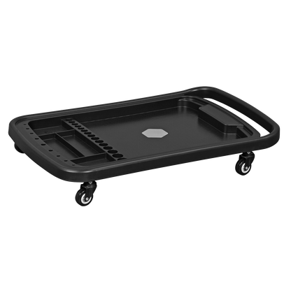 Adjustable-Height Mobile Workstation with Removable Top Tray