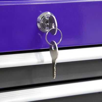 American PRO® Topchest, Mid-Box Tool Chest & Rollcab Stack 9 Drawer - Purple
