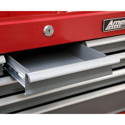 American PRO® Topchest 6 Drawer - Red/Grey
