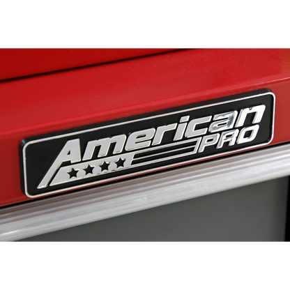 American PRO® Rollcab 5 Drawer - Red/Grey