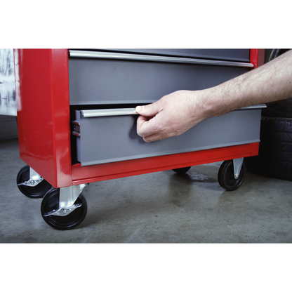 American PRO® Rollcab 5 Drawer - Red/Grey
