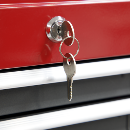 American PRO® Rollcab 7 Drawer - Red/Grey