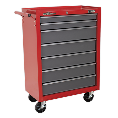 American PRO® Rollcab 7 Drawer - Red/Grey