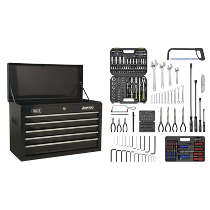 American PRO® Topchest 5 Drawer with 272pc Tool Kit - Black