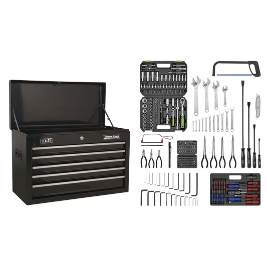 American PRO® Topchest 5 Drawer with 272pc Tool Kit - Black