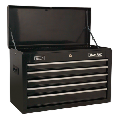 American PRO® Topchest, Mid-Box Tool Chest & Rollcab Stack 14 Drawer - Black