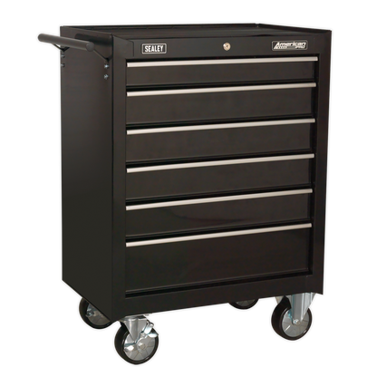 American PRO® Topchest, Mid-Box Tool Chest & Rollcab Stack 14 Drawer - Black