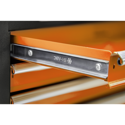 American PRO® Topchest & Rollcab Combination 6 Drawer - Orange