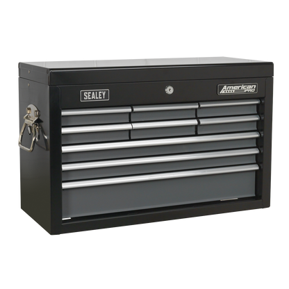 American PRO® Topchest 9 Drawer - Black/Grey
