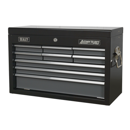 American PRO® Topchest 9 Drawer - Black/Grey