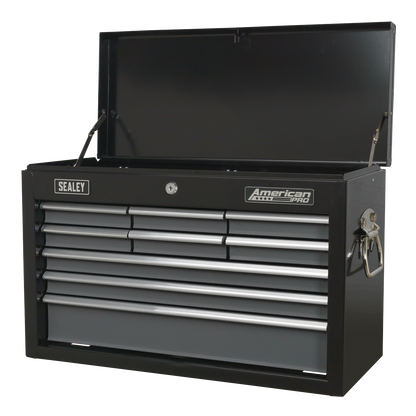 American PRO® Topchest 9 Drawer - Black/Grey