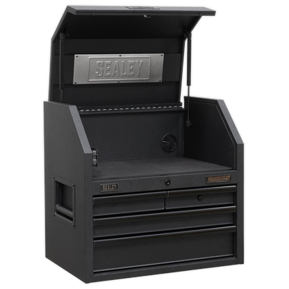 Superline PRO® Black Edition Topchest with 4 Soft Close Drawers & Power Strip 660mm