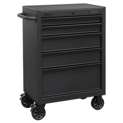 Superline PRO® Black Edition Rollcab with 5 Soft Close Drawers 680mm
