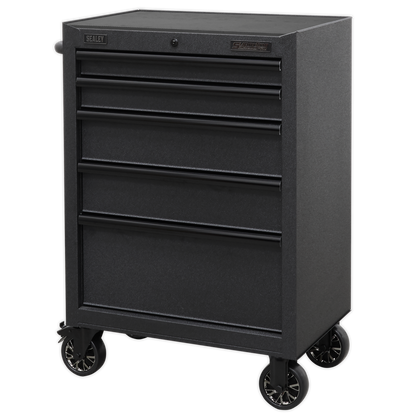 Superline PRO® Black Edition Rollcab with 5 Soft Close Drawers 680mm